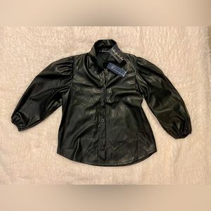 Faux leather jacket from boutique store